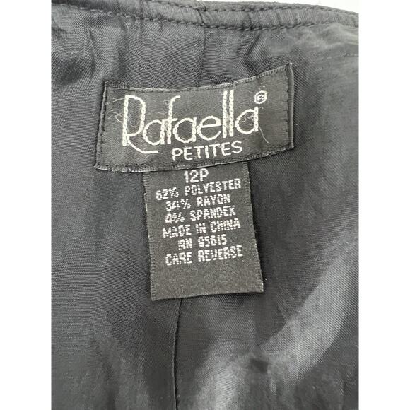 Womens Rafaella Black Minimalist Skirt Size 12 Petite with alterations - Picture 4 of 10